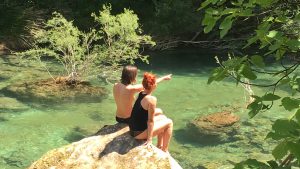 Bains revigorants dans la Siagne